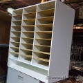 White Wood Frame In/Out Mail Sorter