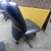 Lifeform Black Leather Adjustable Boardroom Meeting Chair