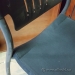 Black Global Plastic Back Bar Stool w/ Fabric Seat