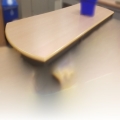 Millwork Blonde Bull Nose Board Room Table, Surface only 108x40