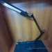 Black Adjustable Florescent Desk Lamp w/ Storage Tray Base