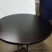 Black 48" Round Meeting Table w/ Chrome 4 Post Base