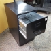 Black 2 Drawer Box Box File Storage Cabinet