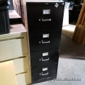 Black 4 Drawer Hon Vertical File Cabinet