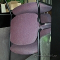 Purple Sleigh Guest Chair Black Frame w/ Padded Arms