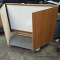 Oak Wood Egan Board Double Door Whiteboard Pin Board Planner