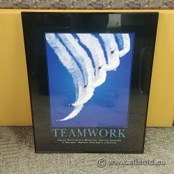 Framed Motivational Wall Art "Teamwork"