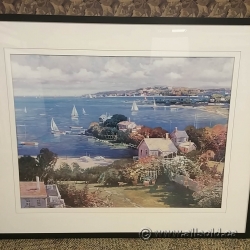 Ming Feng Framed Wall Art "View To The Bay"