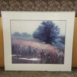 Framed Wall Art "A Field with a Tree"