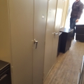 Beige 2 Door Metal Storage Cabinet, Locking