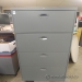 Grey Steelcase 4 Drawer Lateral File Cabinet, Locking w/ key