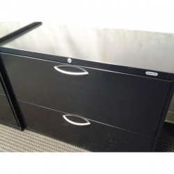 Black Grand and Toy 2 Drawer Lateral File Cabinet