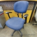 Haworth Improv Mid Back Office Task Chair Blue Pattern Fabric