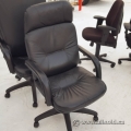 Executive High Back Black Leather Office Task Chair