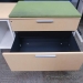 Herman Miller 2 Drawer Cabinet with Cubby Space and Fabric Top