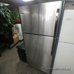 Stainless Steel Frigidaire 18cu. Fridge with Top Load Freezer