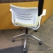 White w/ Green Cushion KI Grazie Adjustable Office Task Chair