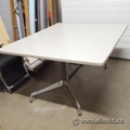60" x 48" Off White Sit Stand Desk Surface (No Base)