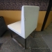 White Leather Chair w/ HD Chrome Base