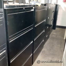Black Offices To Go 4 Drawer Lateral Cabinet