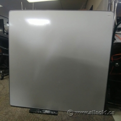 Steel Magnetic Whiteboard 48" x 48" with Marker Tray