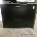 Black Grand & Toy Locking 2-Drawer Lateral Filing Cabinet