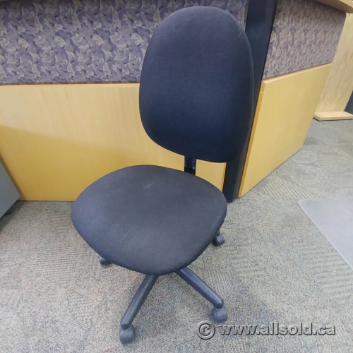 Fabric office clearance chair no arms