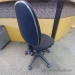 Black Fabric Tacker Office Chair, No Arms