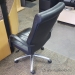 Black Leather Chrome Base Harter Jammi Office Task Chair
