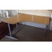 Blonde Ikea Effektiv-T Corner Desk Worktable w/ Curve Runoff End