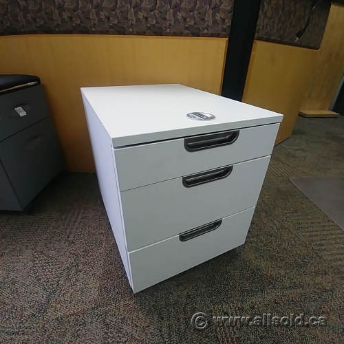 Ikea Galant White 3 Drawer Rolling Pedestal Allsold Ca Buy Sell