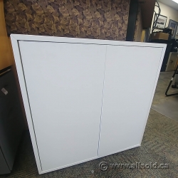 White Ikea EKET 2 Door Cabinet 27.5" Tall