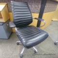 Black Leather Office Task Chair