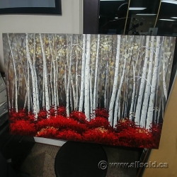 "White Birch Forest" Canvas Wall Art