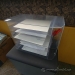 6-Tray Jumbo Wall Mountable Desk Sorter 18" W x 10" D x 12" H