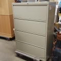 Hirsh Beige 4 Drawer Lateral File Cabinet