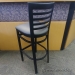 Black Frame Dining Guest Chair Bar Stool with Grey Seat