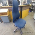 Blue High Back Adjustable Office Task Chair w/o Arms