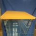 Glass Display Case Cabinet with Wood Trim