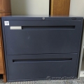 Boulevard Grey 2 Drawer 30" Lateral File Cabinet, Locking SND