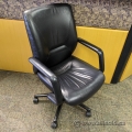 Keilhauer Black Leather Adjustable Meeting / Task Chair