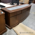 Dark Brown Reception Boardroom Credenza or Serving Station Desk