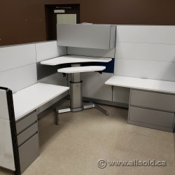 Steelcase Answer Systems Furniture Cubicles Workstations White
