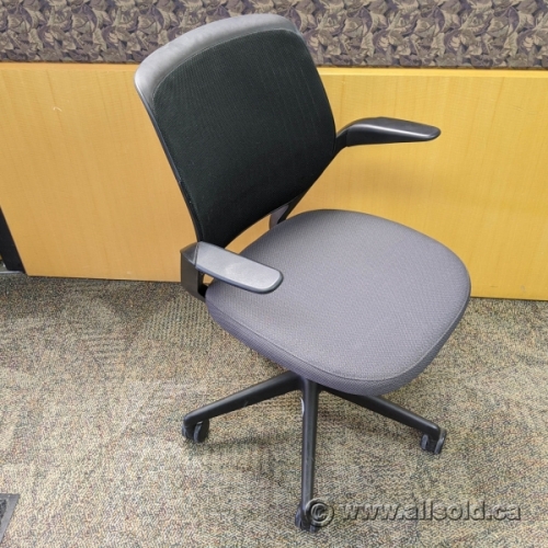 Steelcase Cobi Grey Office Task Chair W Mesh Back Allsold Ca Buy Sell Used Office Furniture Calgary