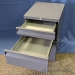 Teknion Grey 3 Drawer Pedestal Cabinet, Locking