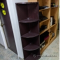 65" Espresso Corner Bookcase 3 Shelf Display Unit 65" Espresso Corner Bookcase 3 Shelf Display Unit