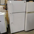 White Haier Fridge with Top Load Freezer