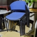Blue Fabric Stacking Guest Chair