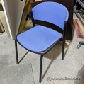 Blue Fabric Stacking Guest Chair