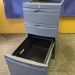 Grey 3 Drawer Under Desk Mounting Pedestal Cabinet